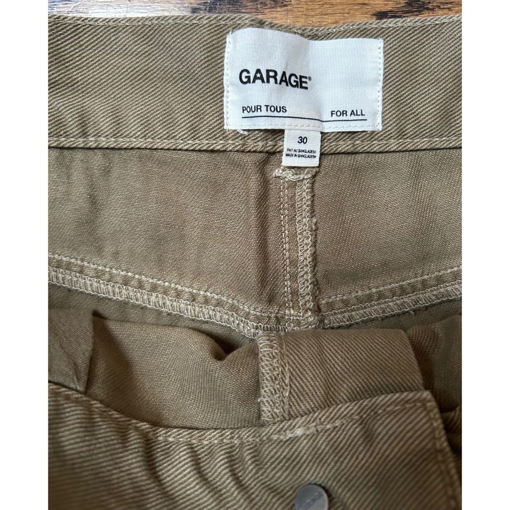 Garage Dusty Green Straight Baggy Cargo Carpenter Pants Size 30 NEW! $65 - Picture 4 of 6